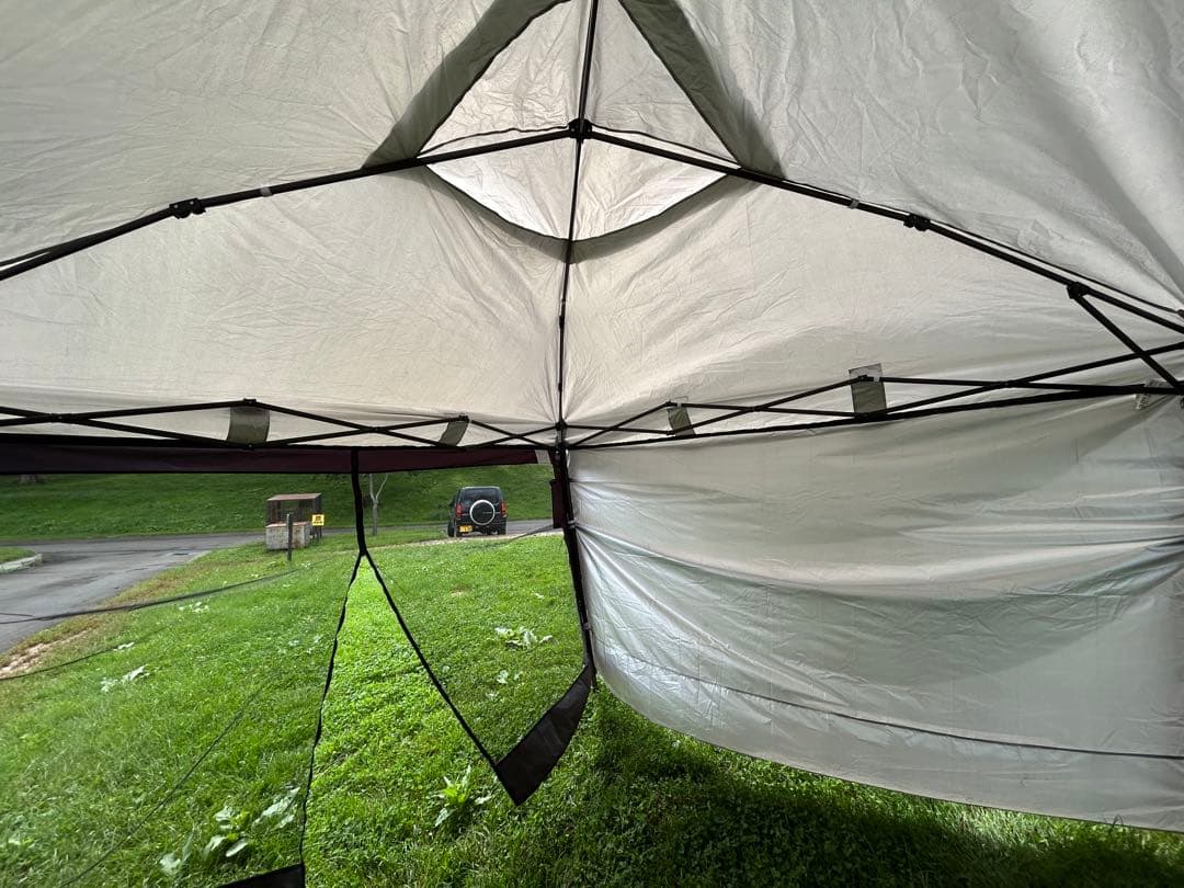 FIELDOOR ワンタッチタープテント3×3m サイド+ウォール/エントランス