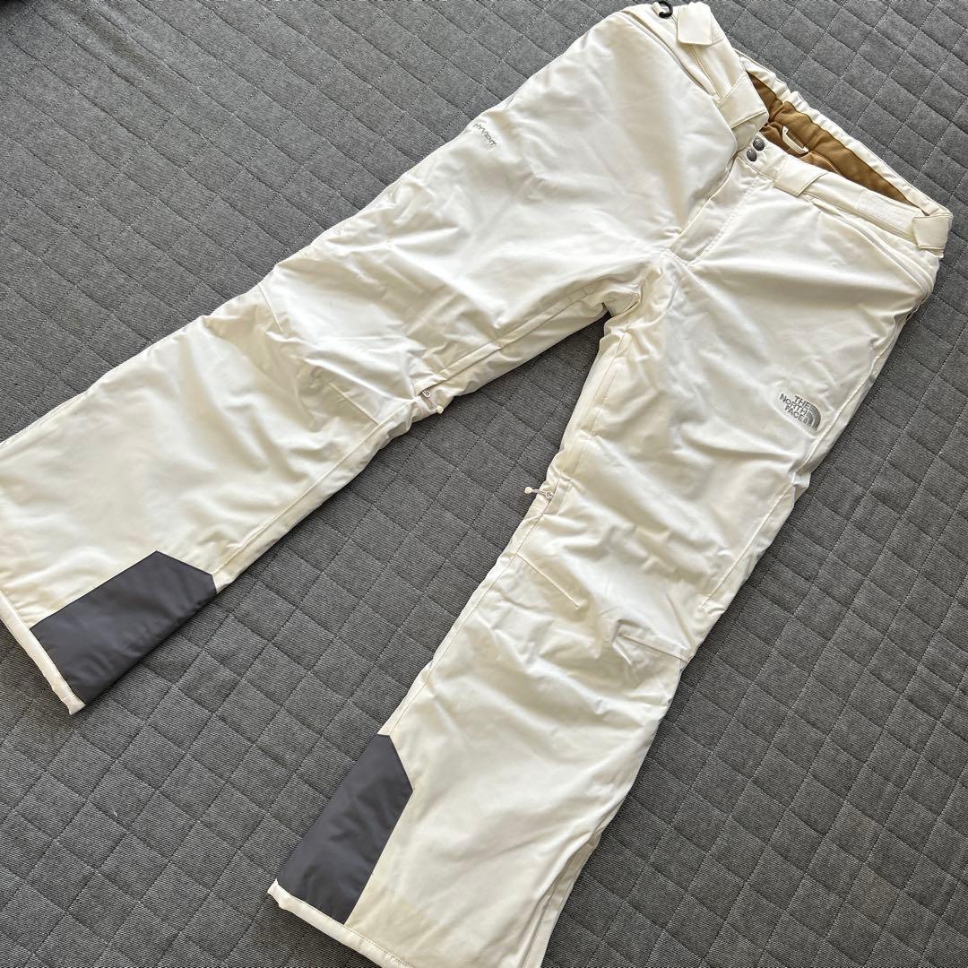 THE NORTH FACE スキー スノーボード ウェア パンツ ホワイト　L