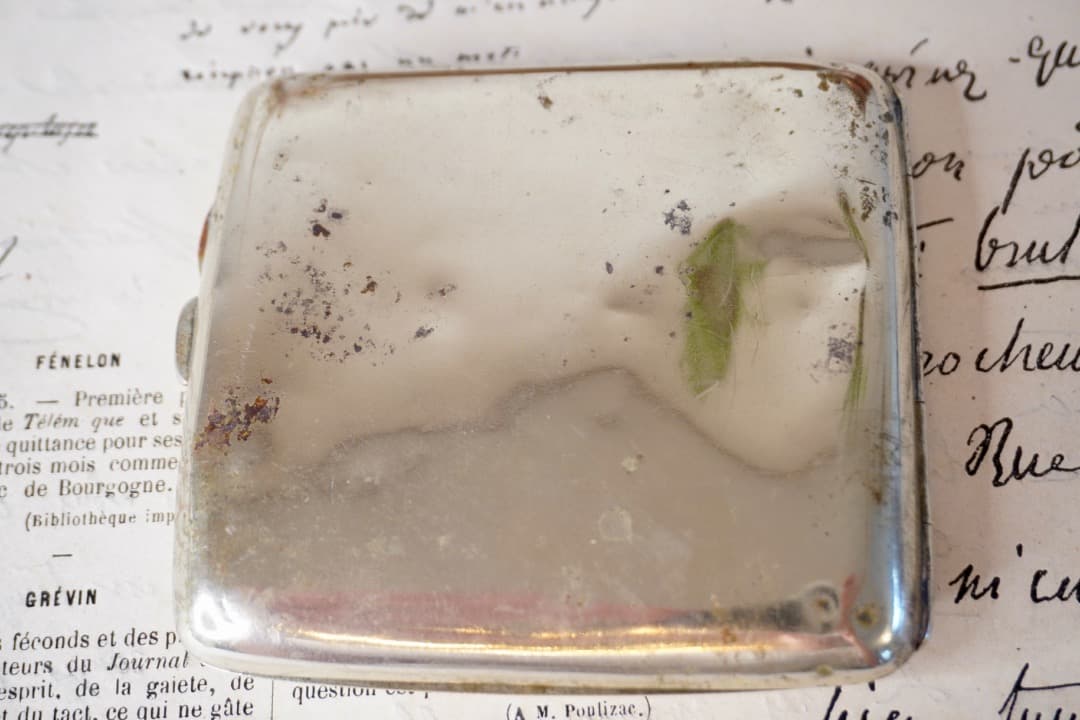 イギリス アンティーク シルバープレート シガレットケース