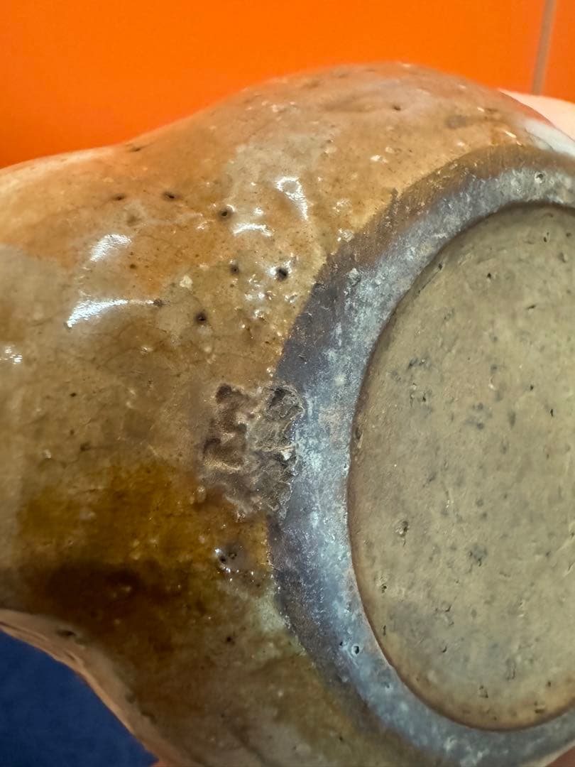 1642 萩焼　茶器セット　宝瓶1客　湯冷し1客　猪口6客