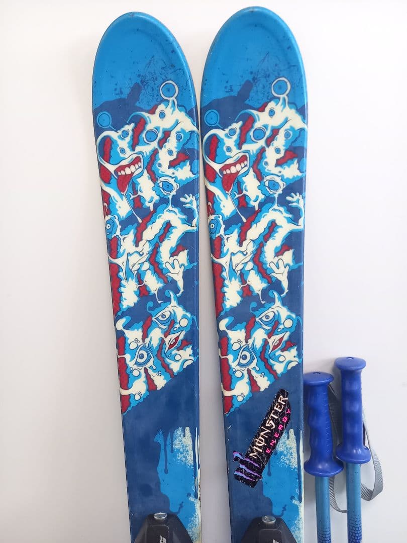 K2 ジュニアスキー3点セット　板124cm　ブーツ21.5ｃｍ