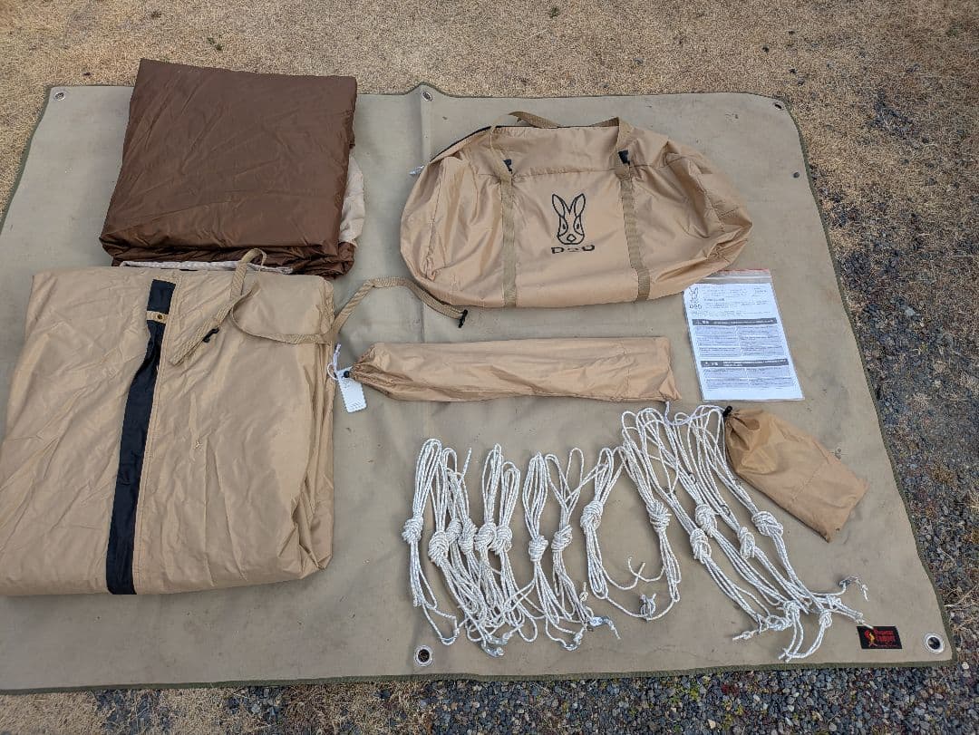 DOD(ディーオーディー) カマボコテント3S タンカラー