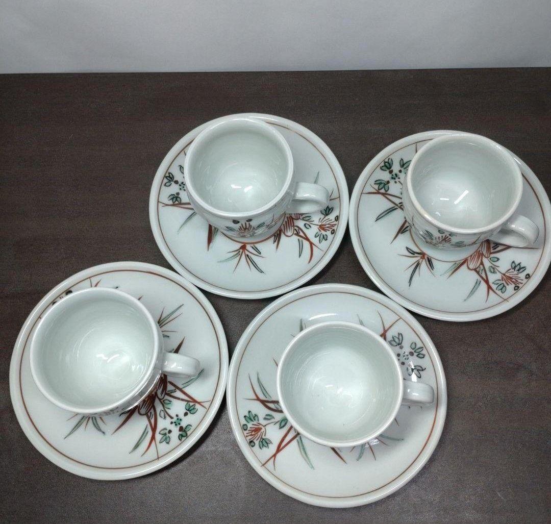 N*I様 広永窯(坪島土平) 食器セット＆在銘 呉須赤絵 カップ＆ソーサー 4客