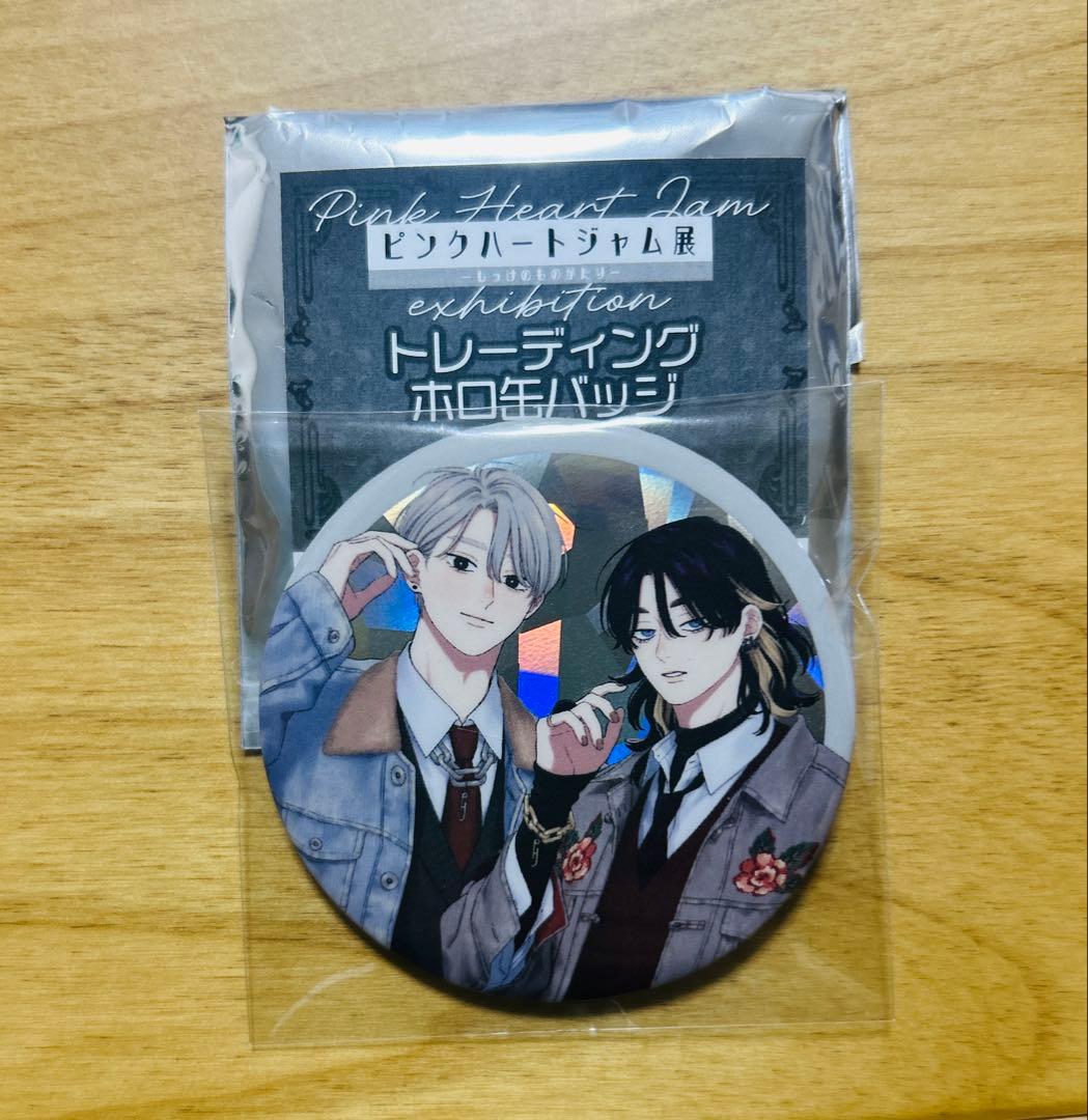 ピンクハートジャム展 しっけ アクリルスタンド コンプリートBOX 缶バッジ