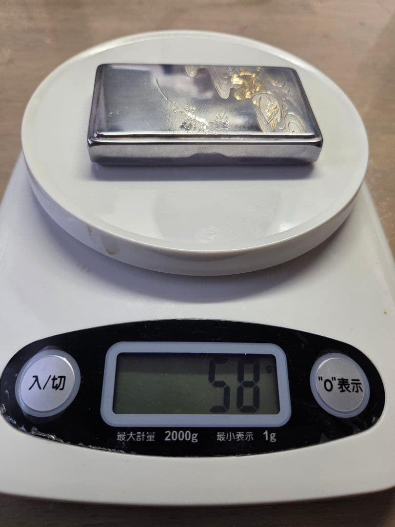 ミキモト　純銀製おしどり彫刻ケース　MIKIMOTO