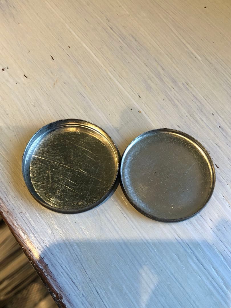 アンティーク　デビル 悪魔　ブリキ缶　アドバタイジング　インダストリアル　レトロ