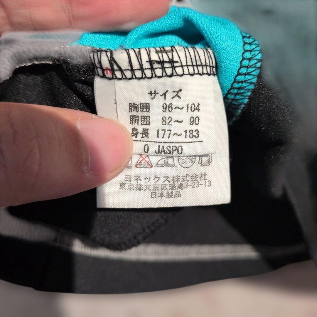 YONEX バトミントン　日本代表　ブラック/ターコイズ ポロシャツ