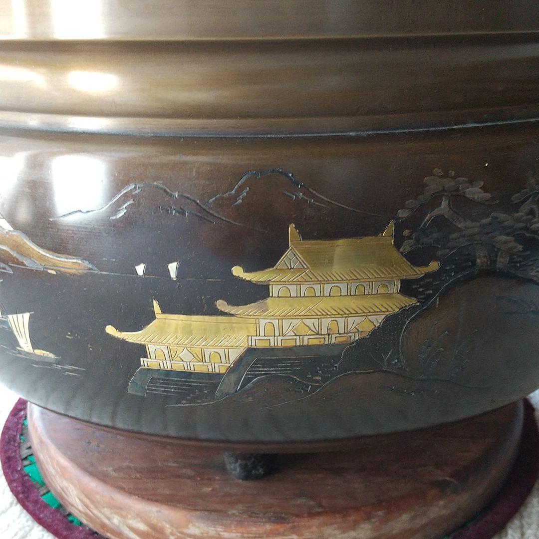 真鍮製 火鉢