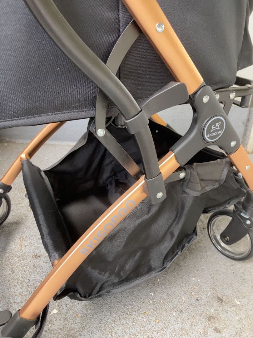 SKISOPGO ペットカート 黒/ベージュ