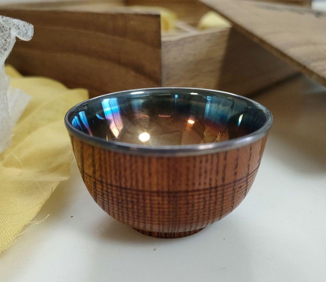 純銀内張　酒盃　5個