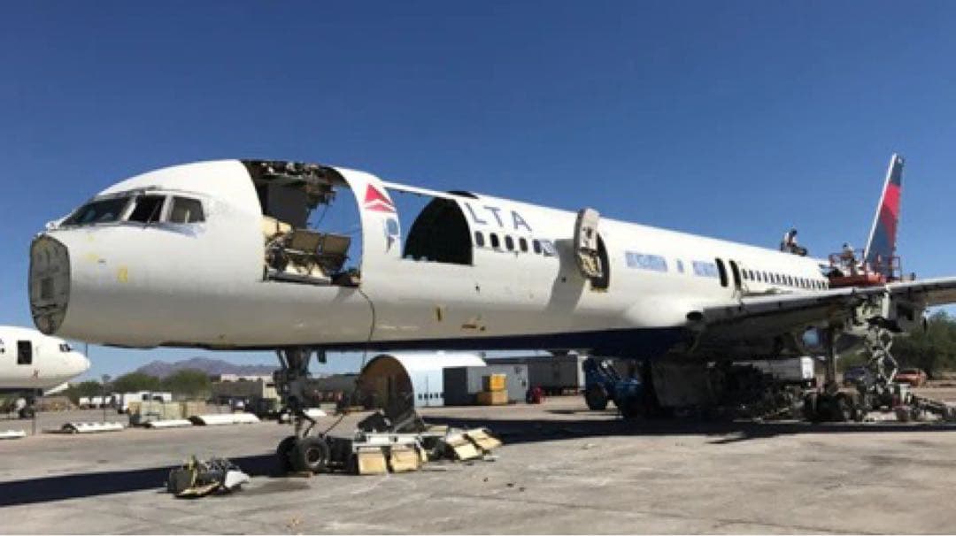 デルタ航空 Planetags B757 コンビ色