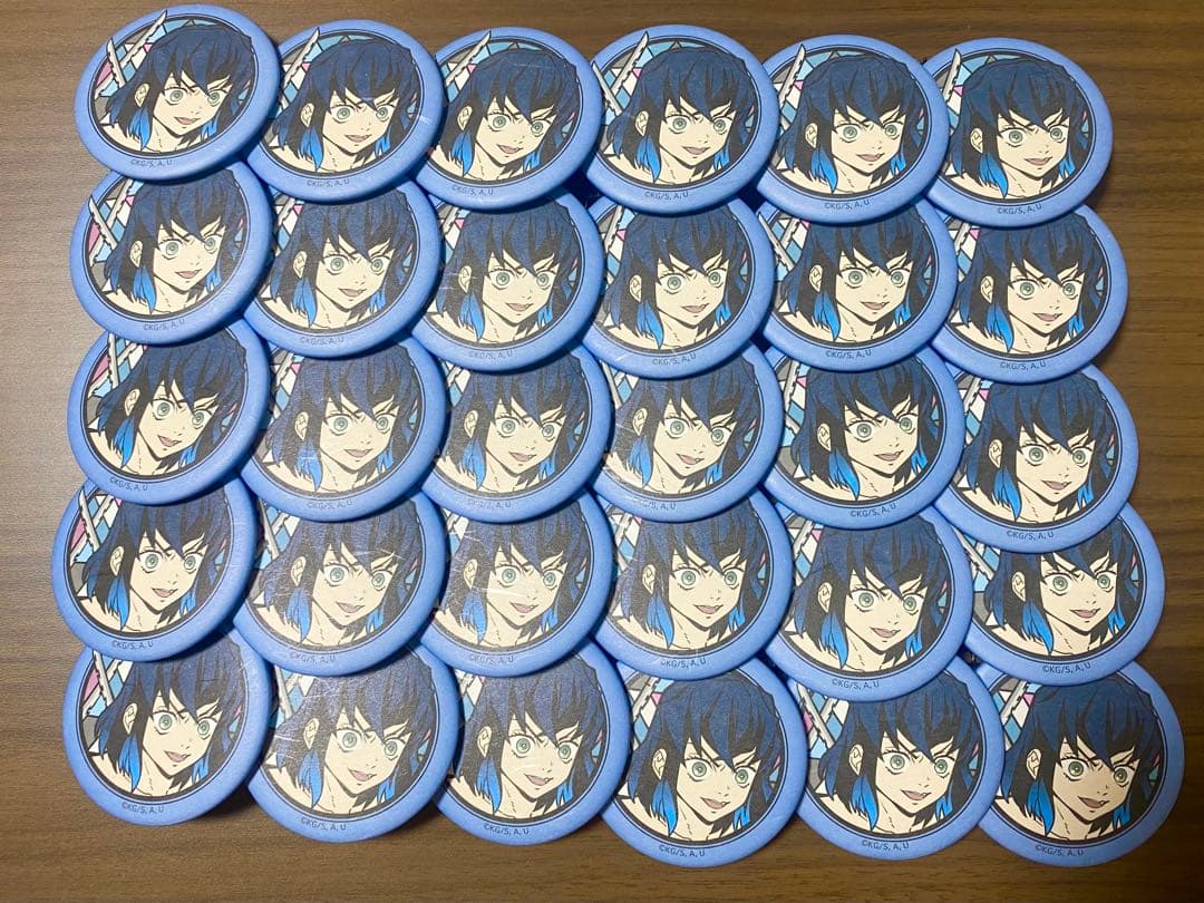 伊之助 和紙缶バッジ 30個