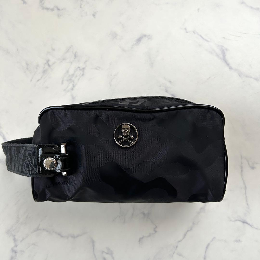マークアンドロナ ポーチ 2022年モデル ゲージカモクラッチバッグ 総柄