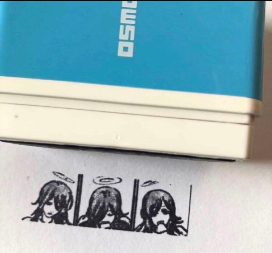 天使の悪魔　スタンプ　osmo ハンコ　判子　チェンソーマン　アクリルブロック