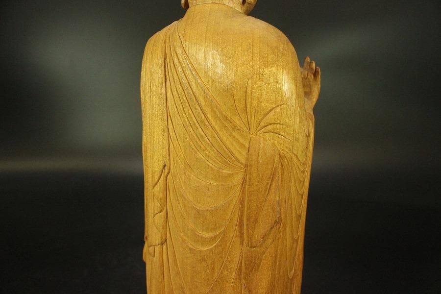 仏教美術 木彫 仏像(A704)