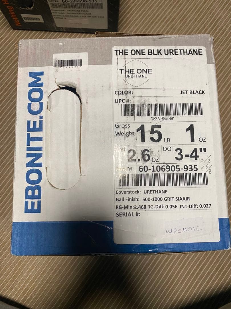 【美品】エボナイト ザワンブラックウレタン 15p