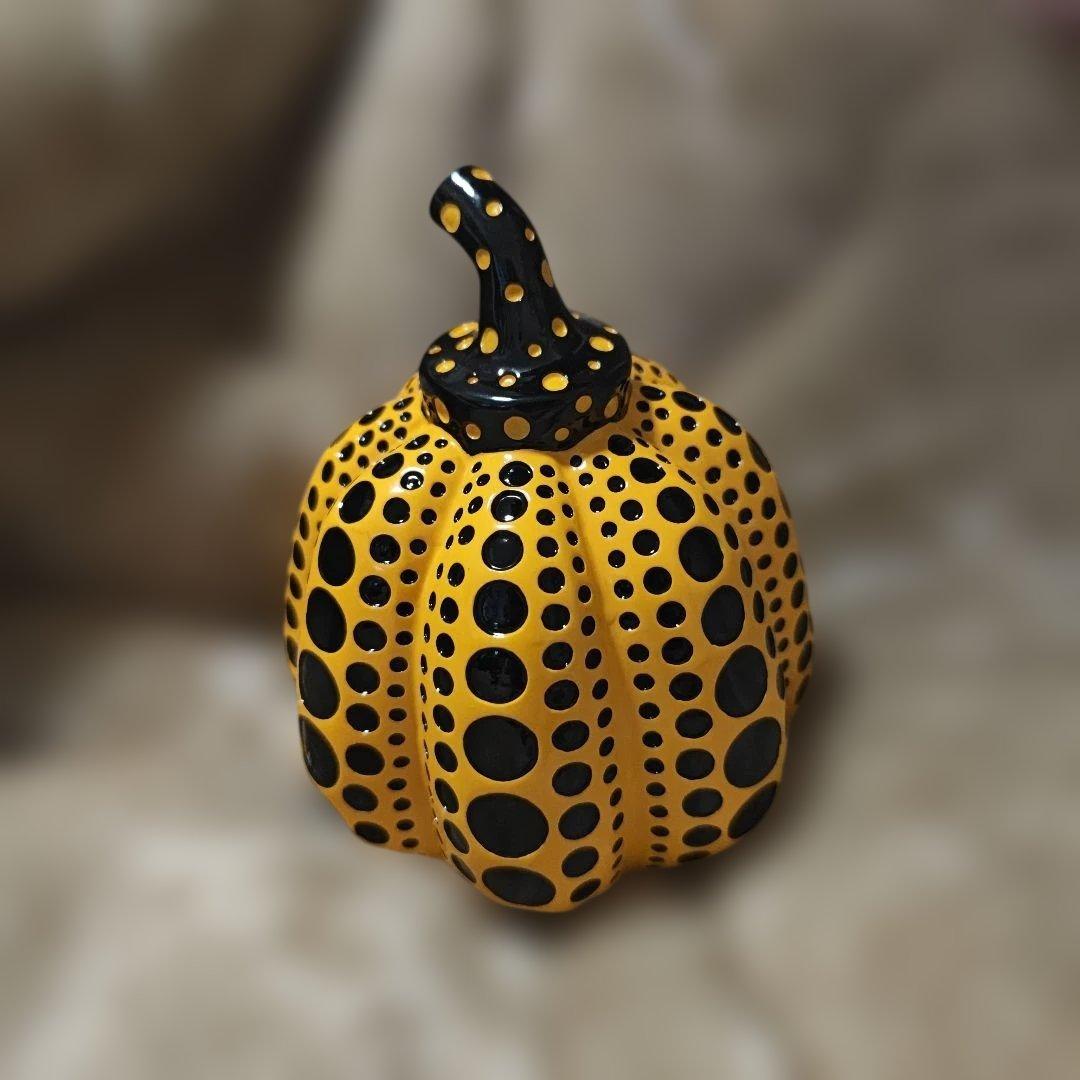 草間彌生 カボチャ （パンプキン） 黄　オブジェ　ペーパーウェイト