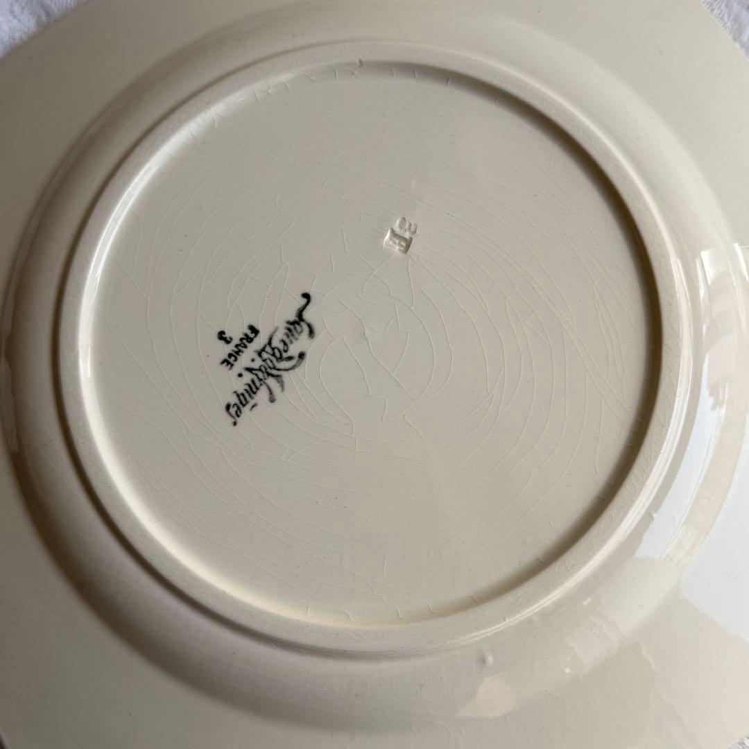 フランスアンティーク　サルグミンヌ　オクトゴナル　ディナープレート