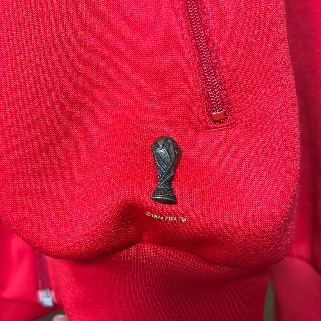 adidas イングランド紋章 ジャケット 赤 メンズ ジャージ