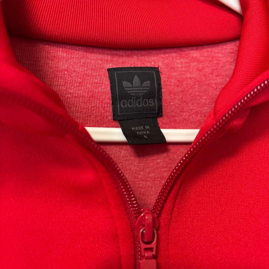 adidas イングランド紋章 ジャケット 赤 メンズ ジャージ