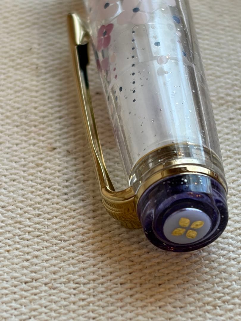 お値下げ不可 セーラー万年筆 アンコーラ 紫陽花 クリアM