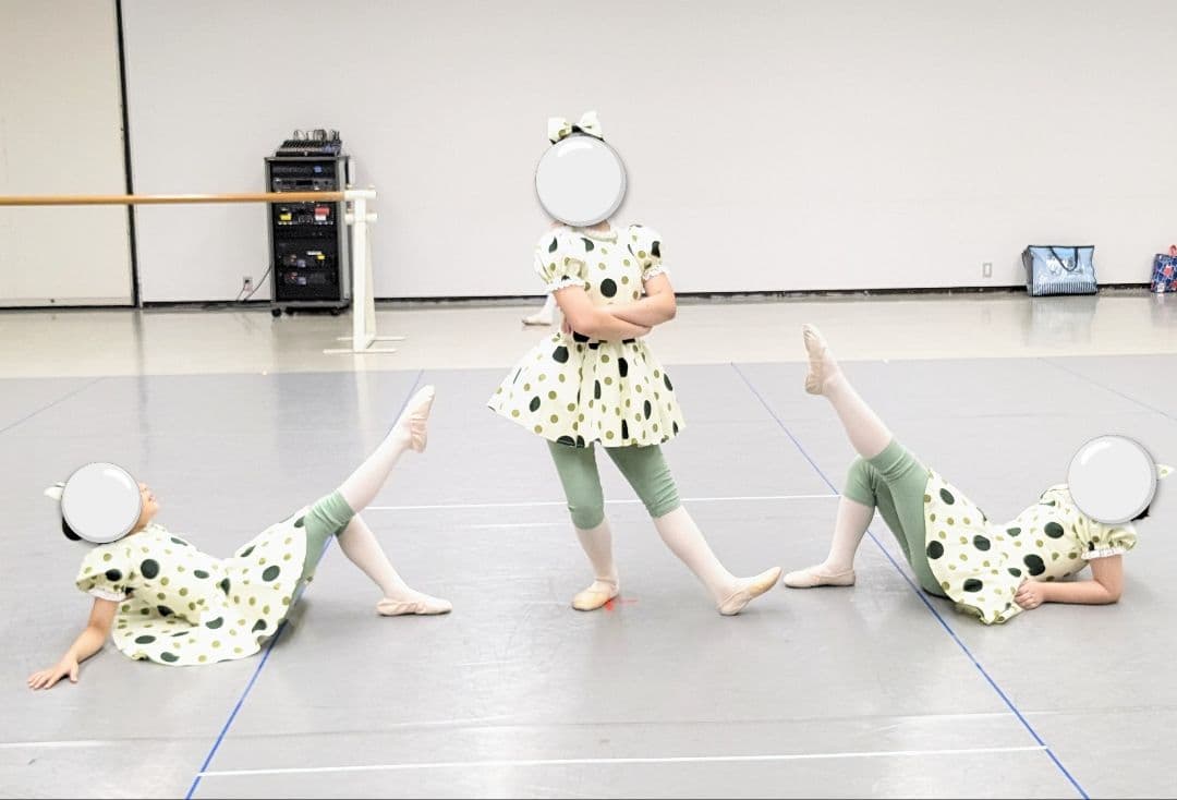 バレエ衣裳/ジュニア 水玉 4着セット