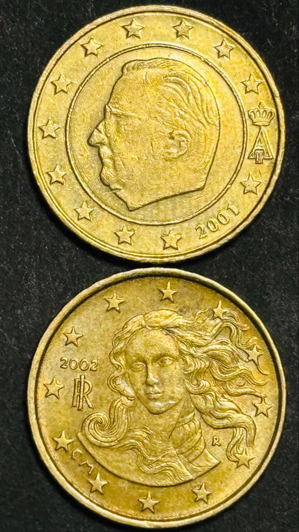 珍しいイタリア 10セント 2枚セット