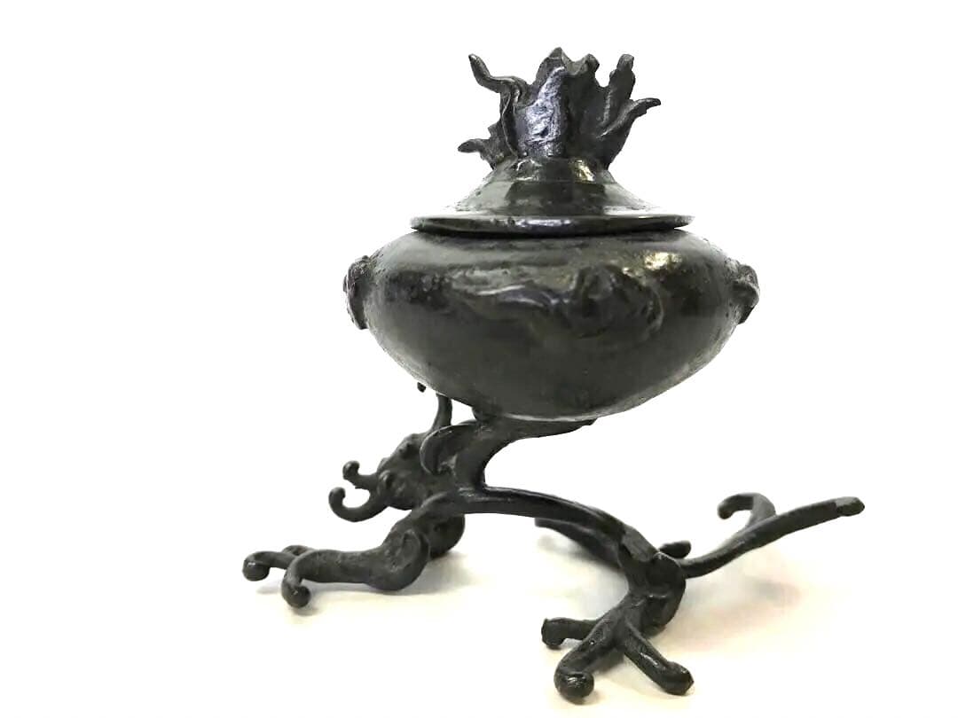 銅製:龍脚香炉(小)