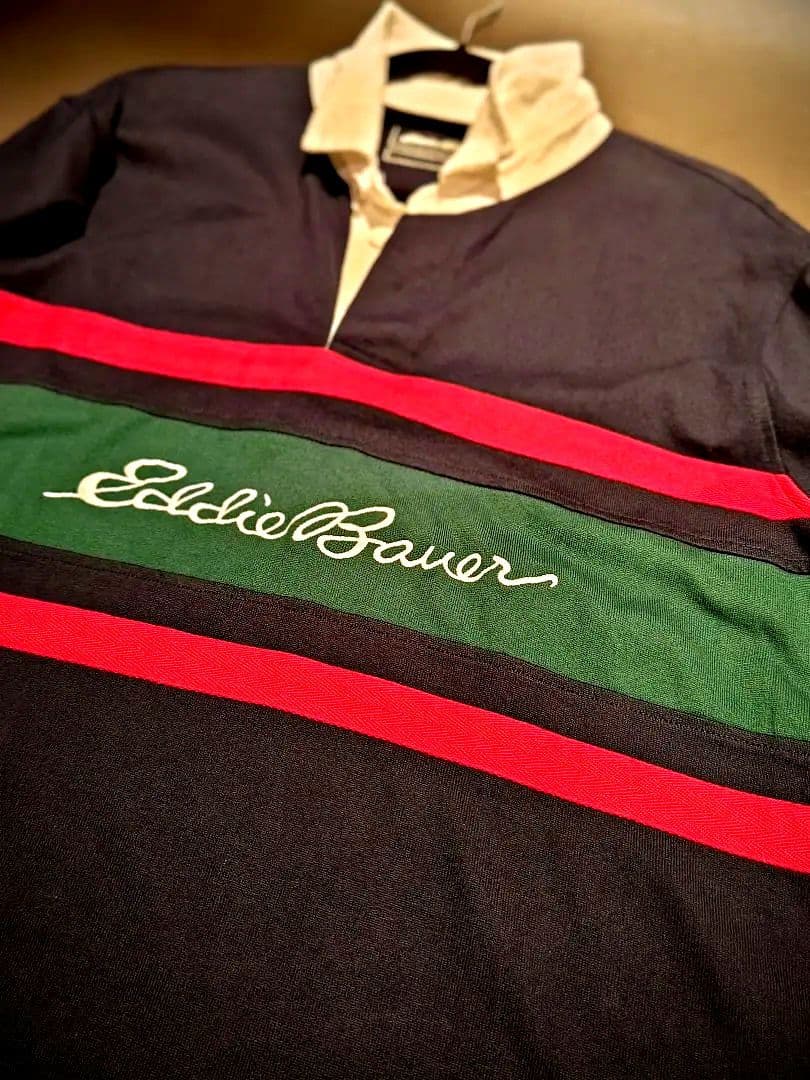 Eddie Bauer ラガーシャツ ネイビー