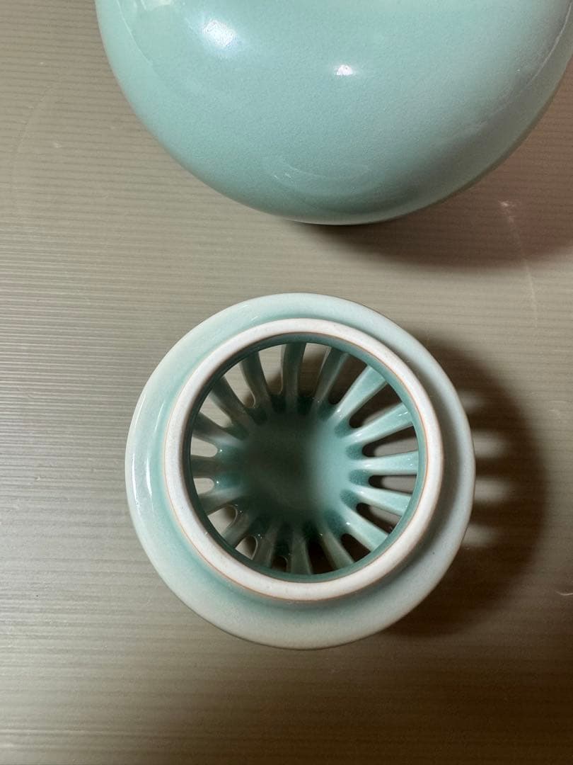 2863 小笠原長春　鍋島青磁香炉　未使用