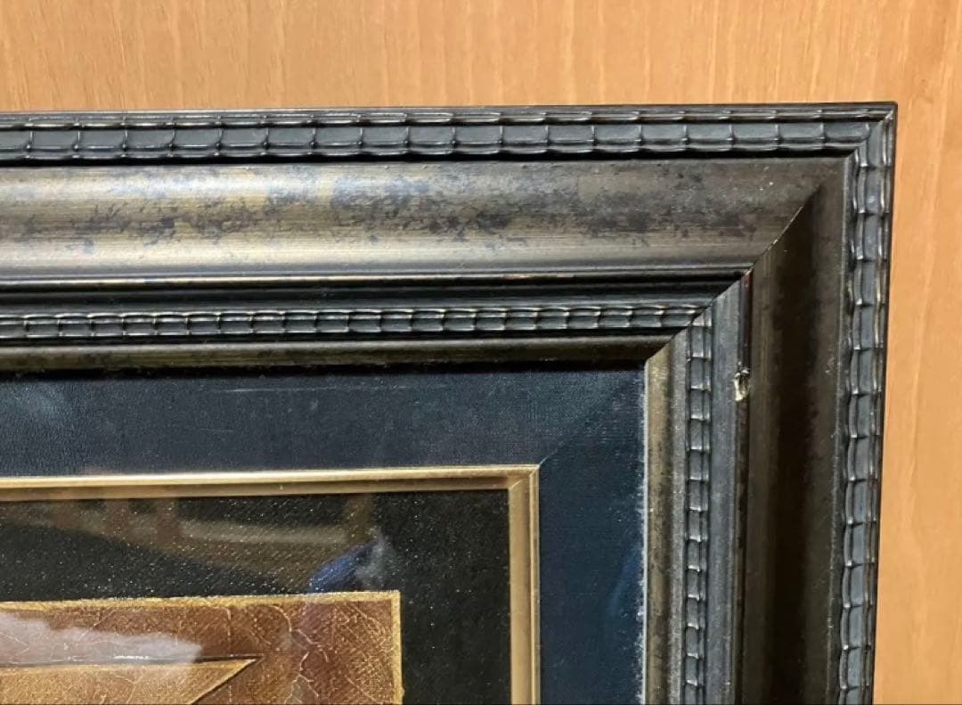 マスクデザインのアート作品 油彩画　オイルペインティング