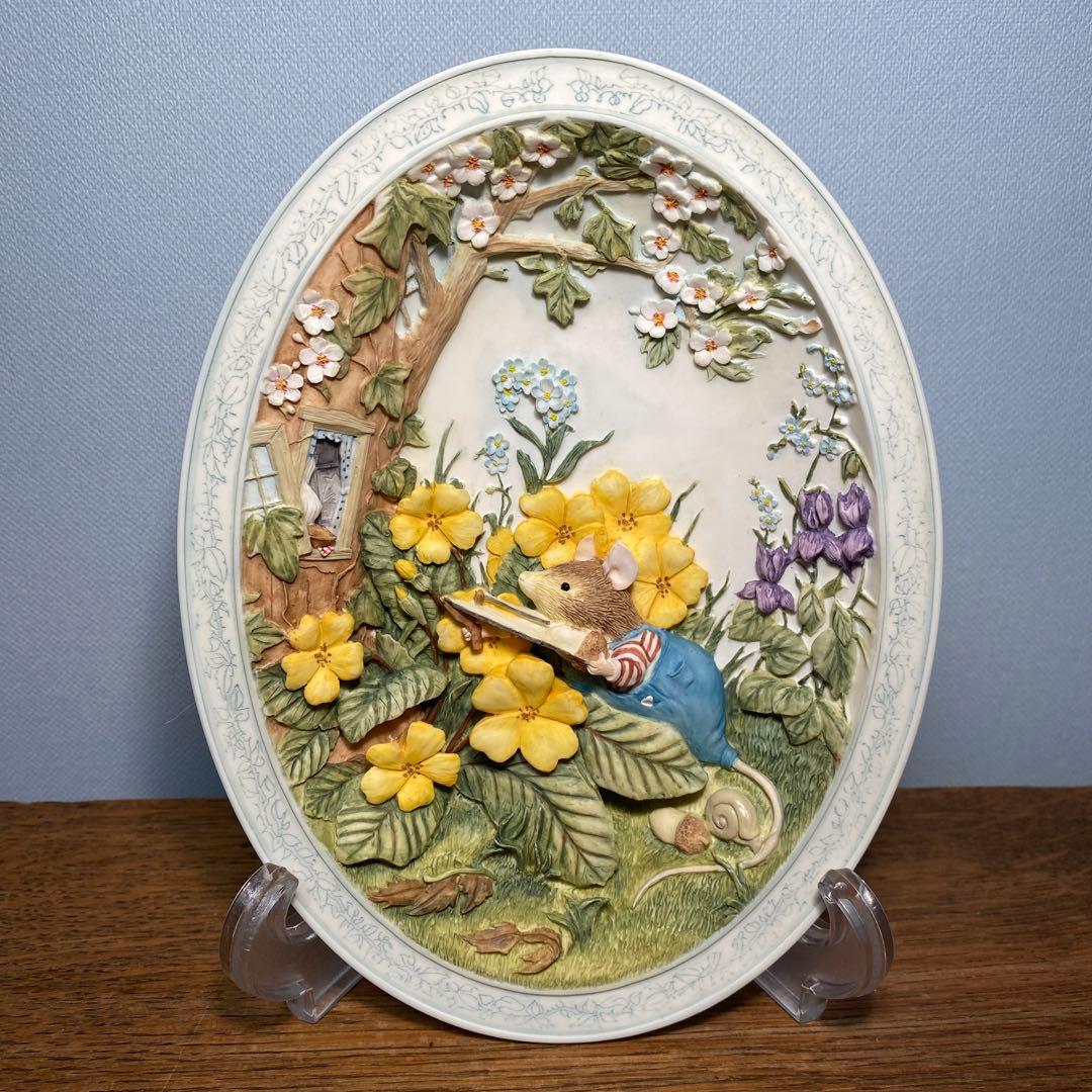 ブランブリーヘッジ スプリング オーバル 壁掛けプレート レア