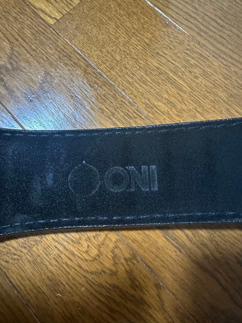 ONI 鬼 レバーアクションボディビルベルトNX バックル付き 13mm