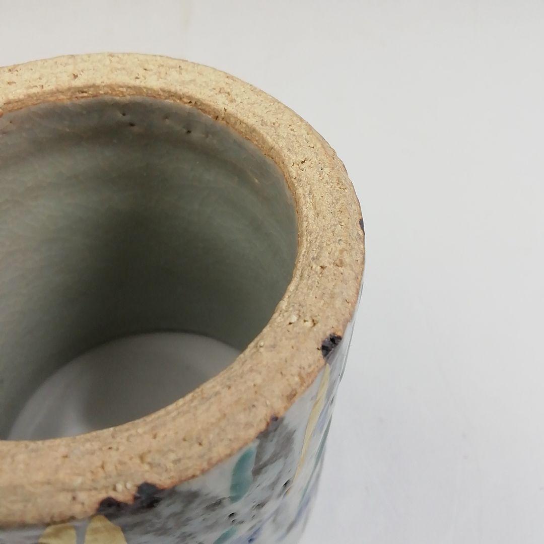 Ｗ１９６　蓋置　『菖蒲　蓋置』『萬古窯　加賀瑞山 造』　共箱　茶道具