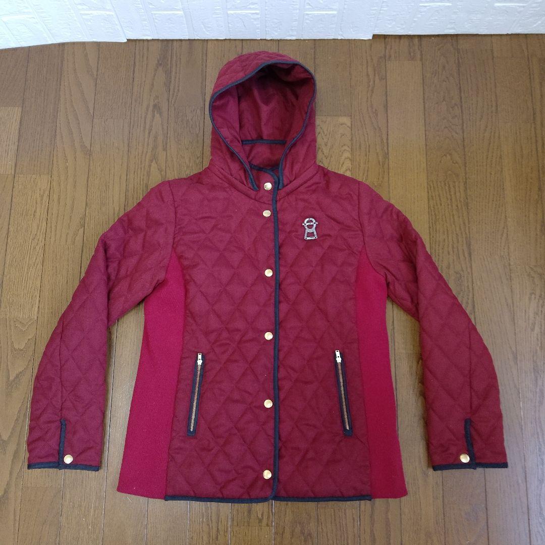 PICONE ピッコーネ赤 キルティング フード付きジャケット サイズL