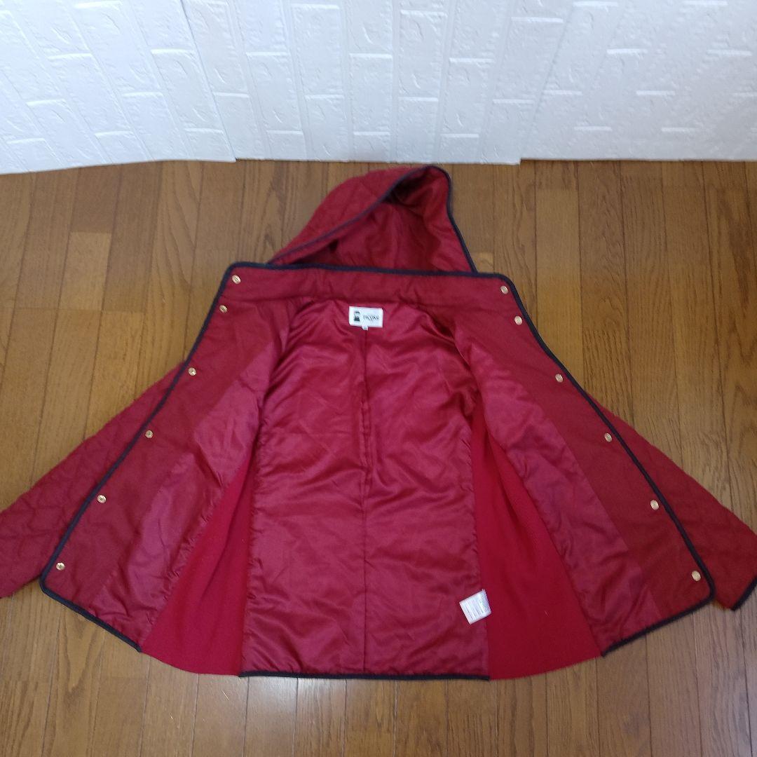 PICONE ピッコーネ赤 キルティング フード付きジャケット サイズL