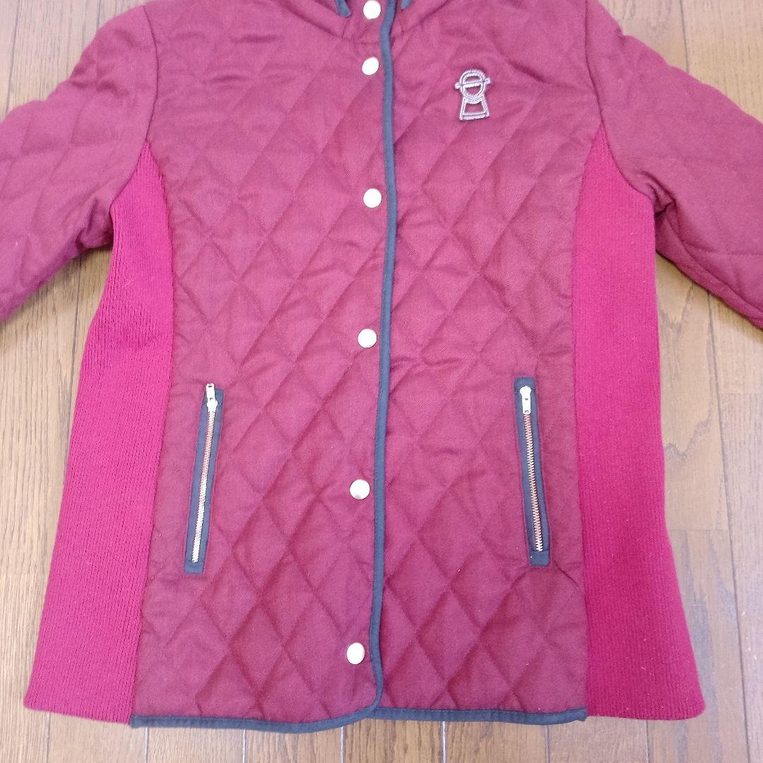 PICONE ピッコーネ赤 キルティング フード付きジャケット サイズL