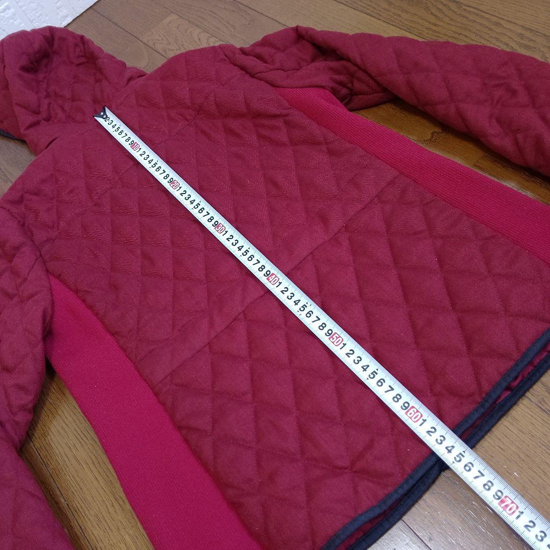 PICONE ピッコーネ赤 キルティング フード付きジャケット サイズL