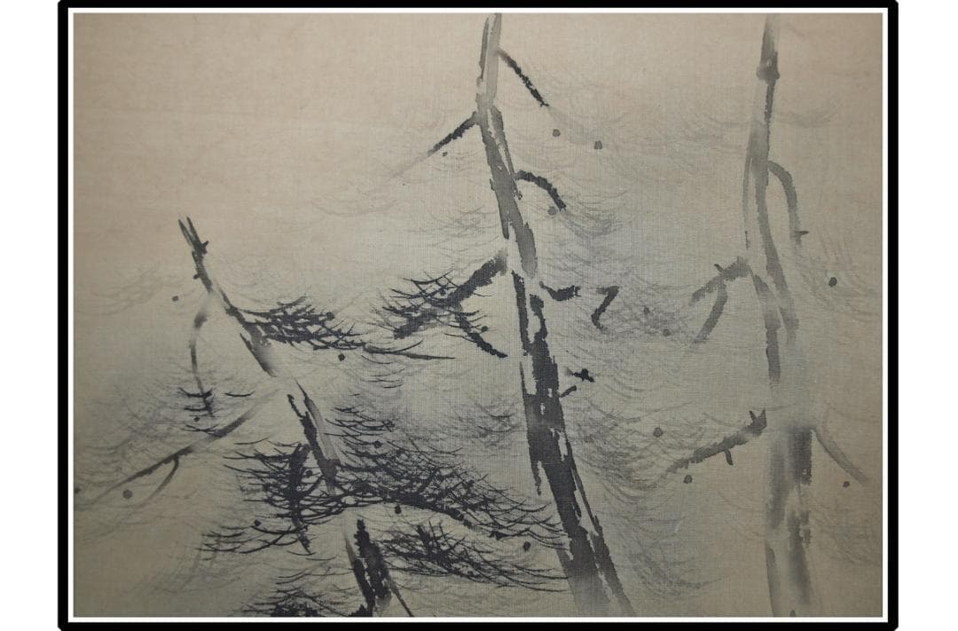 解体屋時代の掛軸　絵肉筆保証　中国美术品　日本 X922C16-7