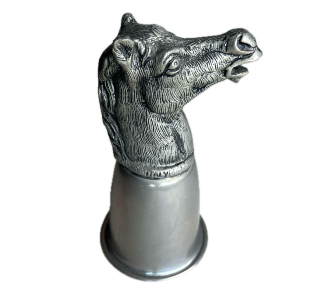 GUCCI グッチ　シルバー　ヴィンテージグラス　ゴブレット　ホース　馬　丑年