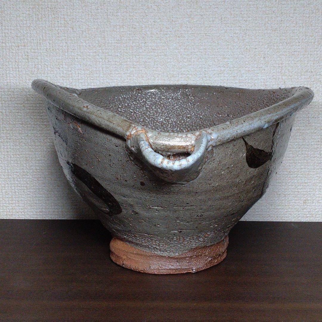 中川自然坊 作 絵唐津 大片口鉢 直径約35.5cm