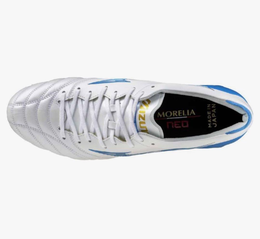 【新品】　サッカー　スパイク　モレリア4 26.0cm ホワイト　ブルー　ミズノ