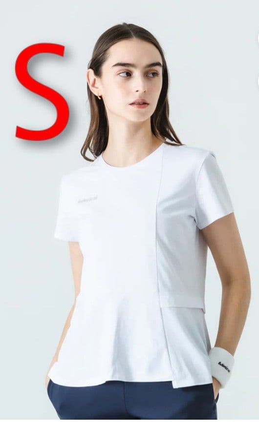 【匿名配送】AdmiralアドミラルアシンメトリーヘムスイッチTEEホワイト　S