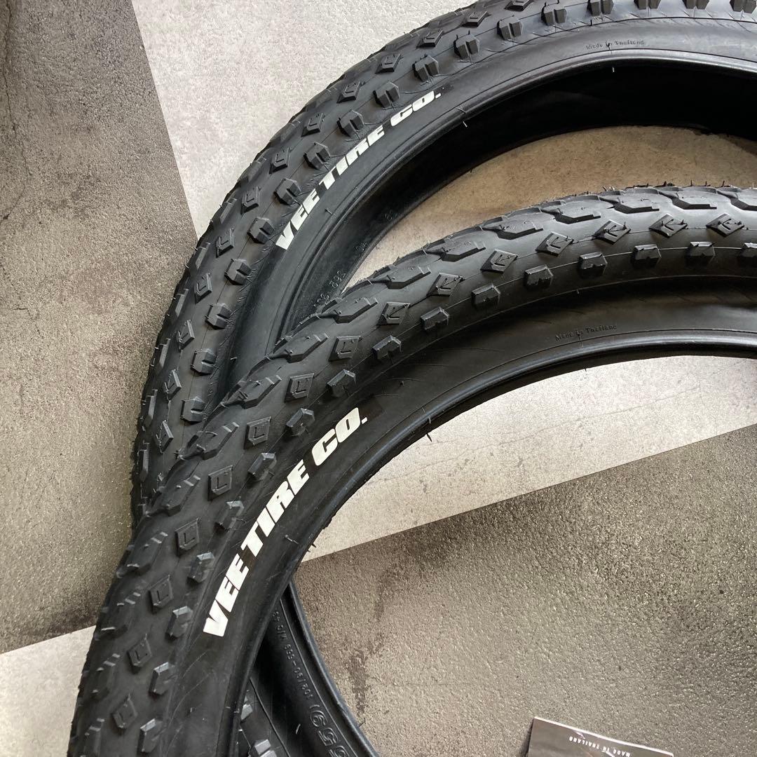 【新品VEE TIRE ミッションコマンド_26×4.0_2本セット_ブラック