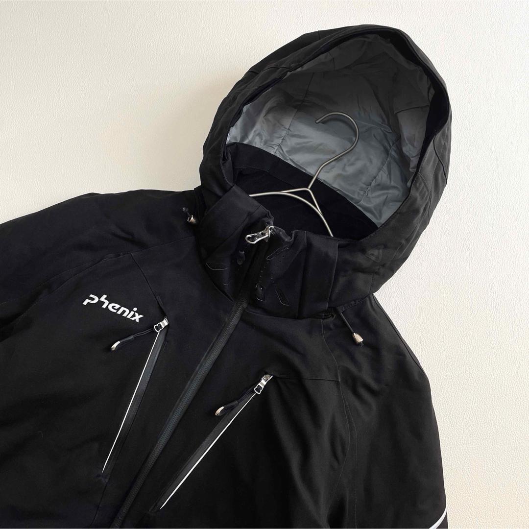 6687【美品】フェニックス　スキージャケット　チケットホルダー付　ブラック