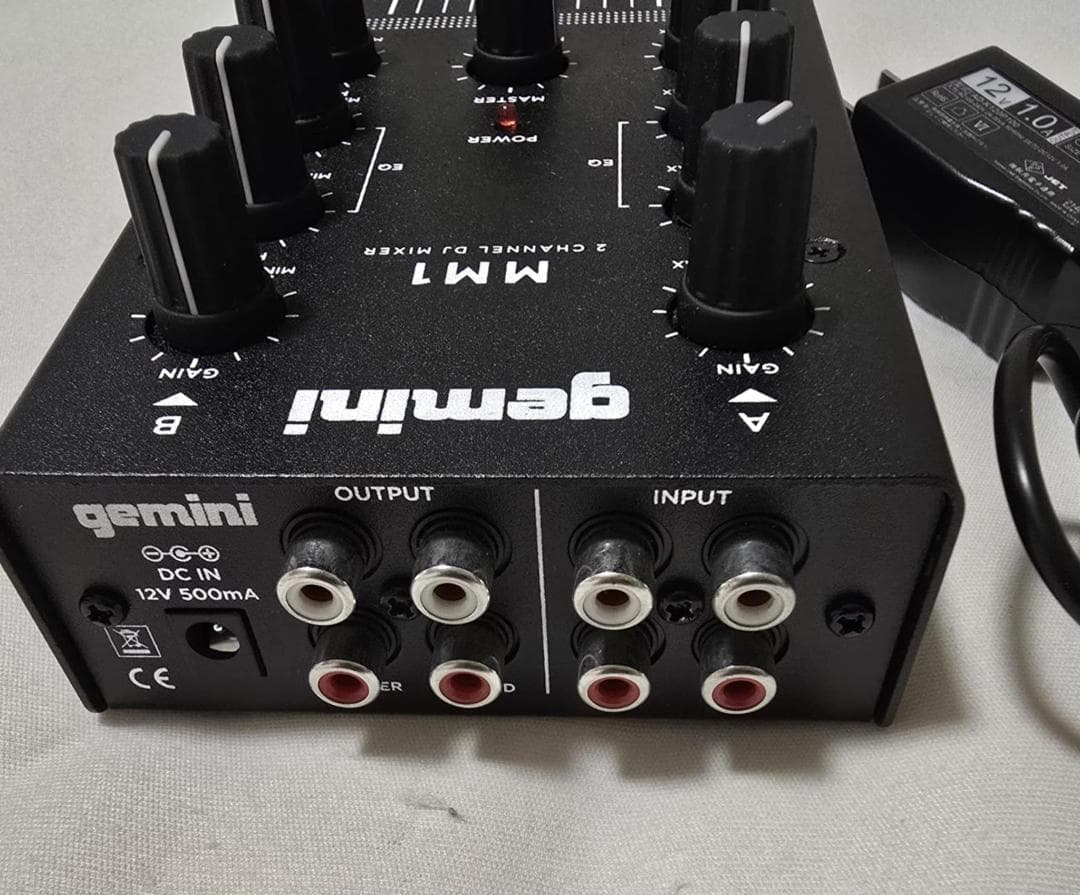 名機 GEMINI MM1 2チャンネル 手のひらサイズ アナログDJミキサー