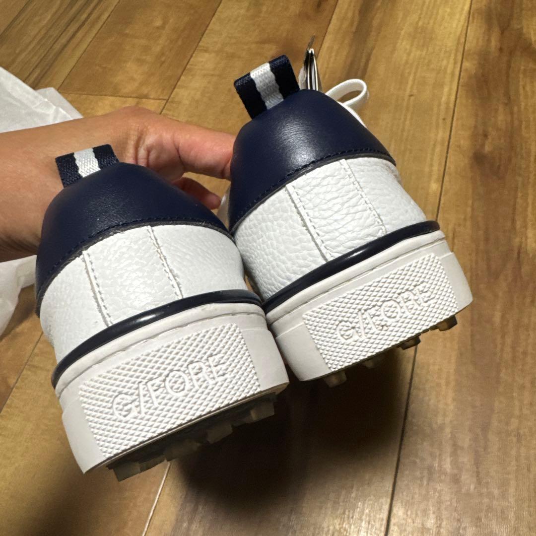 即発送！G4ゴルフシューズ ホワイト フリンジデザイン