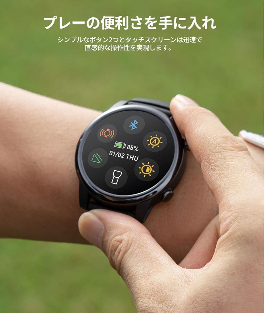 SILLAID GW20 ゴルフウォッチ 1.43インチ大画面 タッチパネル