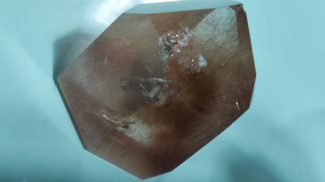 パワーストーン　天然石　ルチルクォーツ　レインボー入り　34g　No.342