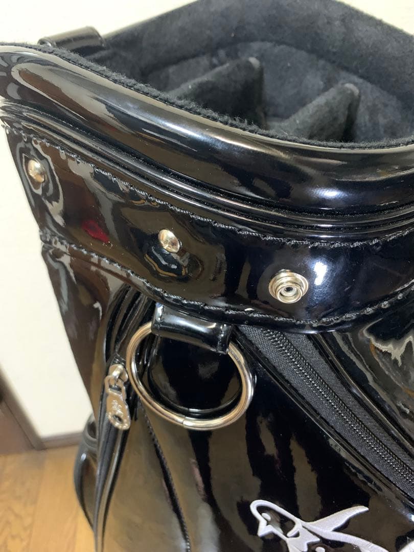 Munsingwear 黒 キャディバッグ　ゴルフバッグ　美品